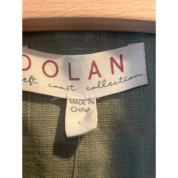 Dolan Olive Green Double-Breasted Blazer With Button Cuff Details & Notched Lape - Picture 7 of 11